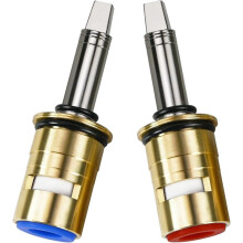 377XKRHJKABNF & 377XKLHJKABNF Long Ceramic 1/4-Turn Cold & Hot Cartridge Kit, for Chicago Faucets Cartridge