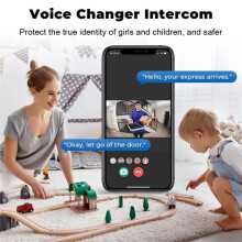 Campanello Video HD con Visione Notturna, Installazione Semplice, Utilizzo A Lungo Termine, Comunicazione Bidirezionale, Maggiore Privacy