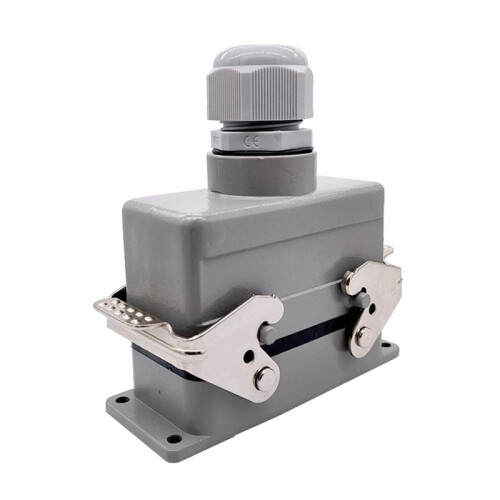 Heavy Duty Industrial Rectangular Connector Plug 16p 16A Screw Connection 500V HDC-HE016-1/2/3/4 F/M