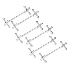 6 Pcs Zinc Alloy Chopsticks Rest Spoons Stand Forks Knives Holder Rack Stand Metal  Table Decoration