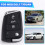 2X Car 3 Buttons Key Shell Folding Remote Control Key Shell for  MBQ   Narrow Key Blade Housing Cover 7