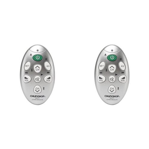 2X CHUNGHOP RM-L7  Universal Infrared Learning Remote Control Use for TV/SAT/DVD/CBL/DVB-T Copy Function Replacement