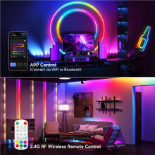 5X SP668E SPI RGB LED Controller 600 IC BT APP 2.4G RF Remote for WS2811 WS2812B DIY Dynamic Effect Pixels Strip Light