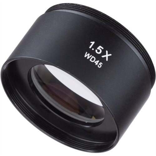 1 Pc SZM Stereo Microscope Auxiliary Objective Lens Microscope Lens 1.5x Objective Lens,for WD45/1.5X 2
