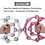 4Pack 10 Polegadas Double Row Pandeiro para Adulto, Half Moon Musical Pandeiro 20 Metal Jingles Hand Held Percussion Drum 6