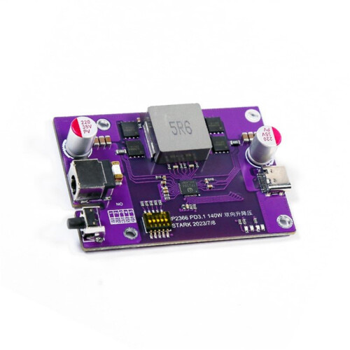 2X PD3.1 140W Power Bank DIY Module 2S/3S/4S/5S/6S Switchable IP2366 Bidirectional Boost Li-Battery Module,B1 2