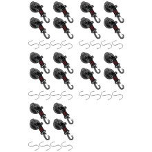 Suction Cup Anchor with Attachment, 20 Pieces Suction Cup Hooks Extra Strong Suction Cup Mounting Hooks for Car