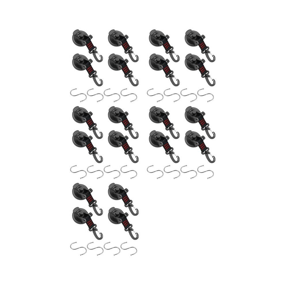 Suction Cup Anchor With Attachment, 20 Pieces Suction Cup Hooks Extra Strong Suction Cup Mounting Hooks For Car 6031338983295
