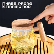 2X Upgrade Electric High Speed Mixing Cup, 13.5oz/400ML Self Stirring Coffee Mug Waterproof Glass Cup, Battery Powered