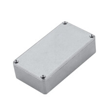 9 Piezas 125B/1590N1 Caja de Pedal de Efecto de Guitarra de Aluminio Caja de Pedal de Metal Sin Terminar 122x66x39.5mm con Goma
