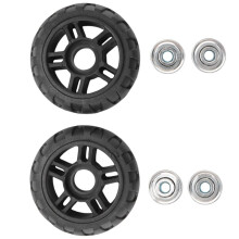 Roues de Valise 5 Paire de Roues de Rechange pour Valise à Bagages Essieux Réparation de Luxe Roulettes D'Outils de Réparation de Luxe
