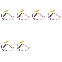 6Pcs 4 Pin Car Reverse Camera Retention Wiring Harness Cable Plug Adapter Connector Fit for