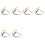 6Pcs 4 Pin Car Reverse Camera Retention Wiring Harness Cable Plug Adapter Connector Fit for 1