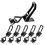 12 Pack Toggle Clamp  100KG Holding Capacity 4001Pull  Clamps,Adjustable Quick Release Hasp Clamps 2