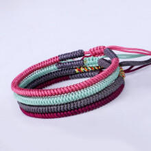 New Multi Color Tibetan Buddhist Good Lucky Charm Tibetan Bracelets & Bangles For Women Men Handmade Knots Rope Bracelet Green