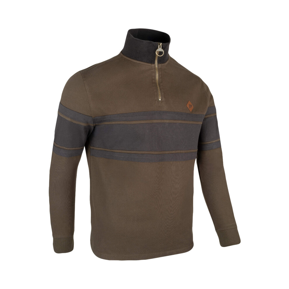 Jack Pyke Men’s Half Zip Contrast Sweatshirt Large Green