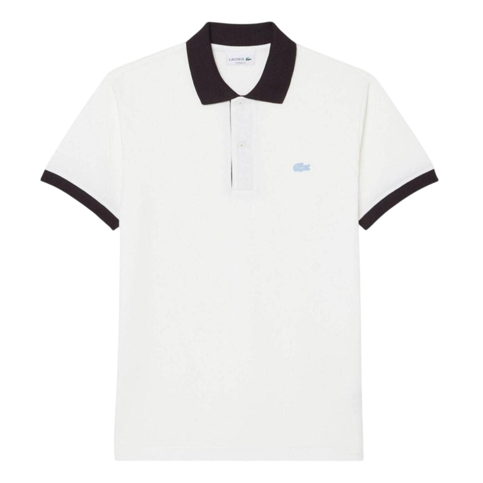 Lacoste (Xxl, Beige) Mens Short-Sleeved Polo Shirt Cream,Multicoloured