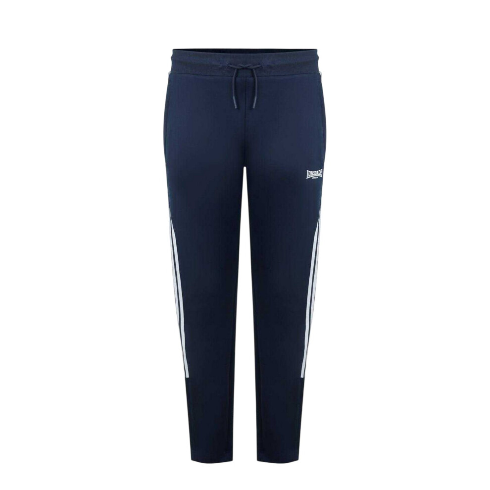 Lonsdale (Xl, Navy) Mens Striped Tapered Jogging Bottoms Blue,Multicoloured