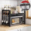 1pc Expandable Microwave Shelf Organizer, Moisture and Rust Proof Microwave Countertop Organizer,Tableware Storage 5