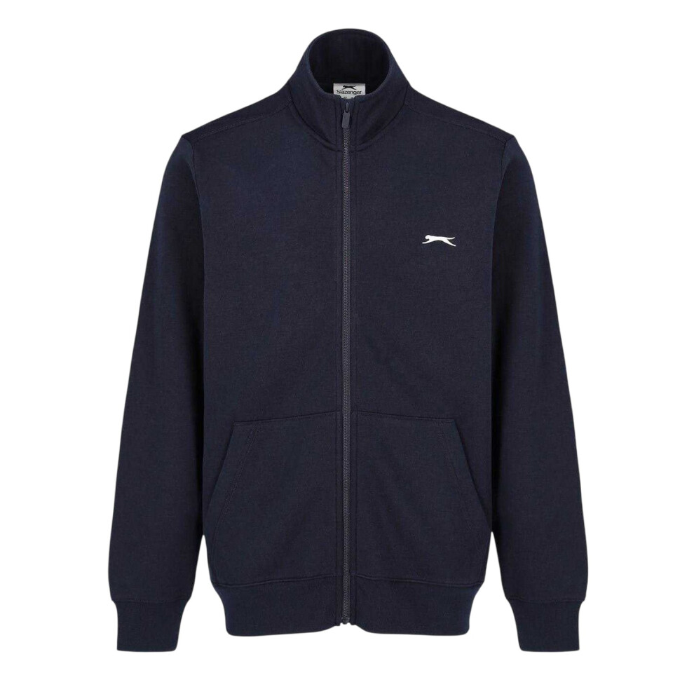 Slazenger (Xs, Navy) Mens Logo Polycotton Full Zip Jacket Blue,Multicoloured