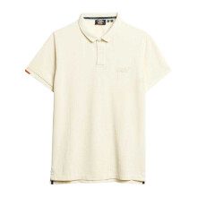 (L, White) Superdry Mens Short-Sleeved Polo Shirt