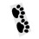 2pcs Universal PVC Dog Paw Emblem Sticker 3