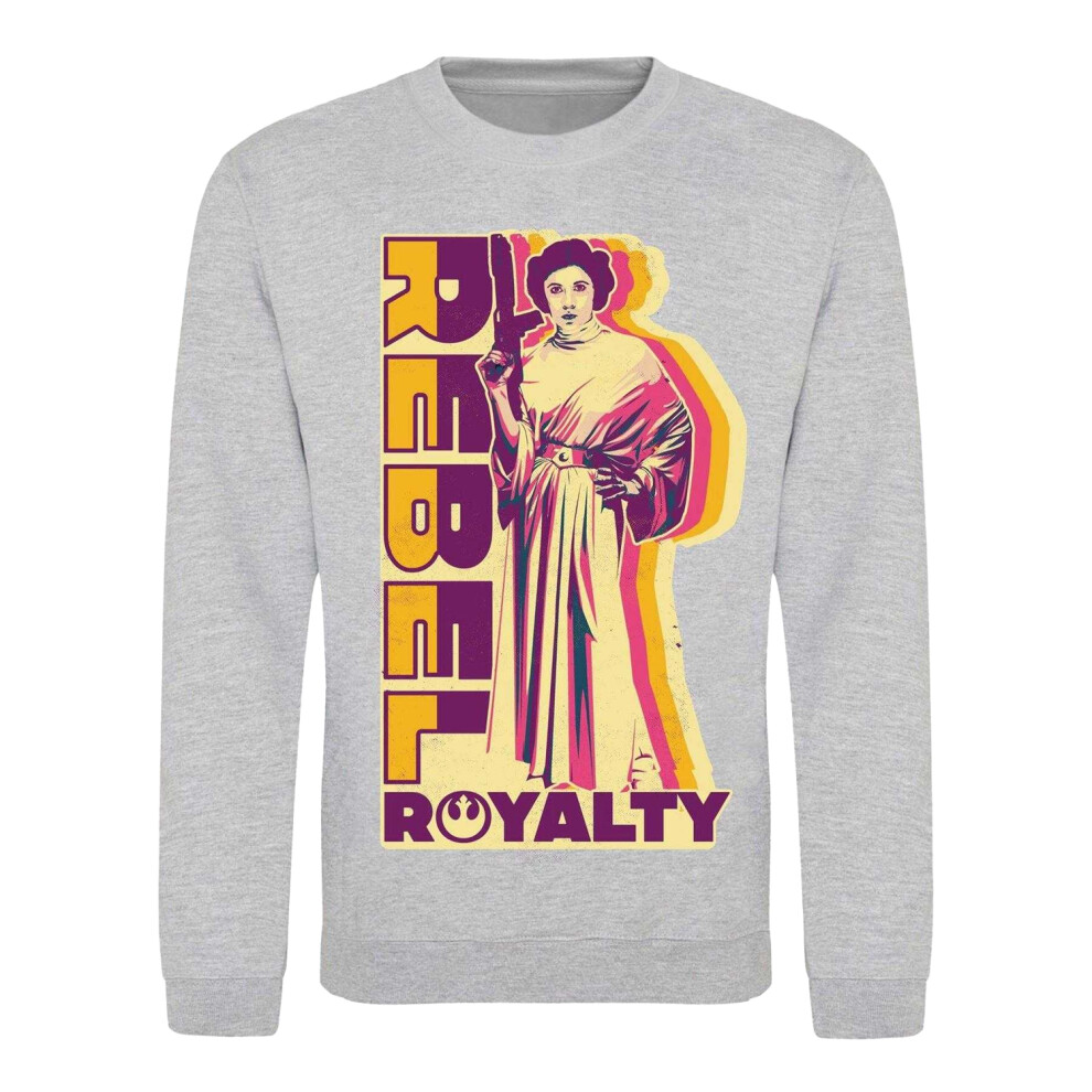 Star Wars (L, ) Unisex Adult Princess Leia Sweatshirt White