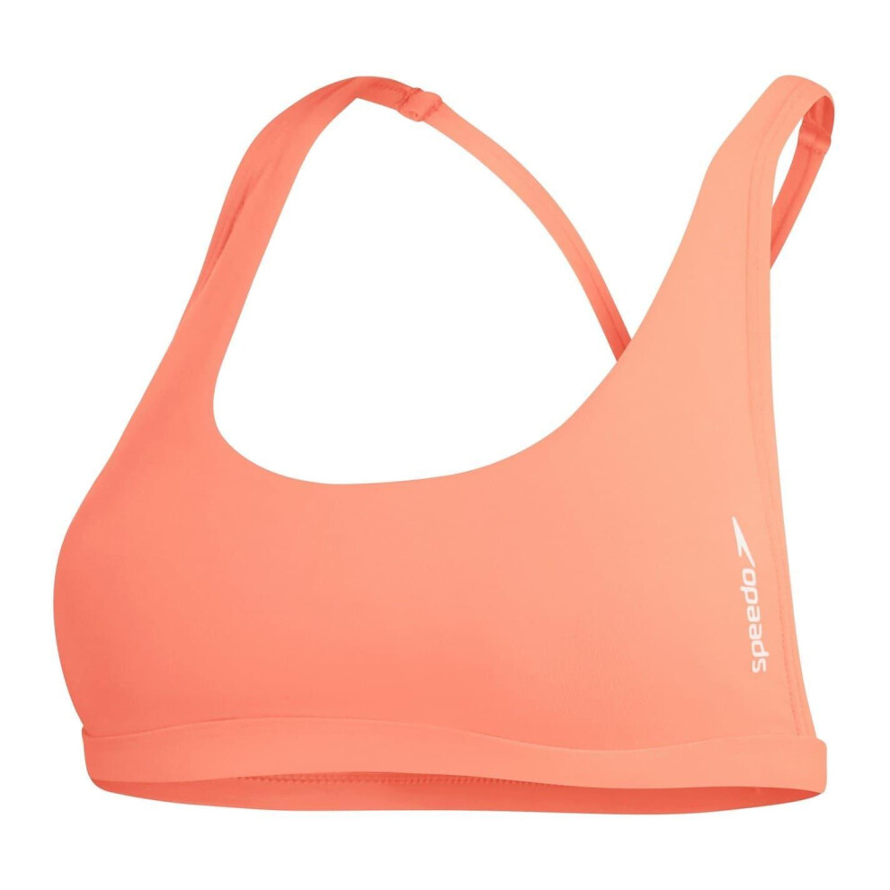 Speedo (14 Uk, Peach) Womens/Ladies Flu3nte Bikini Top Multicoloured