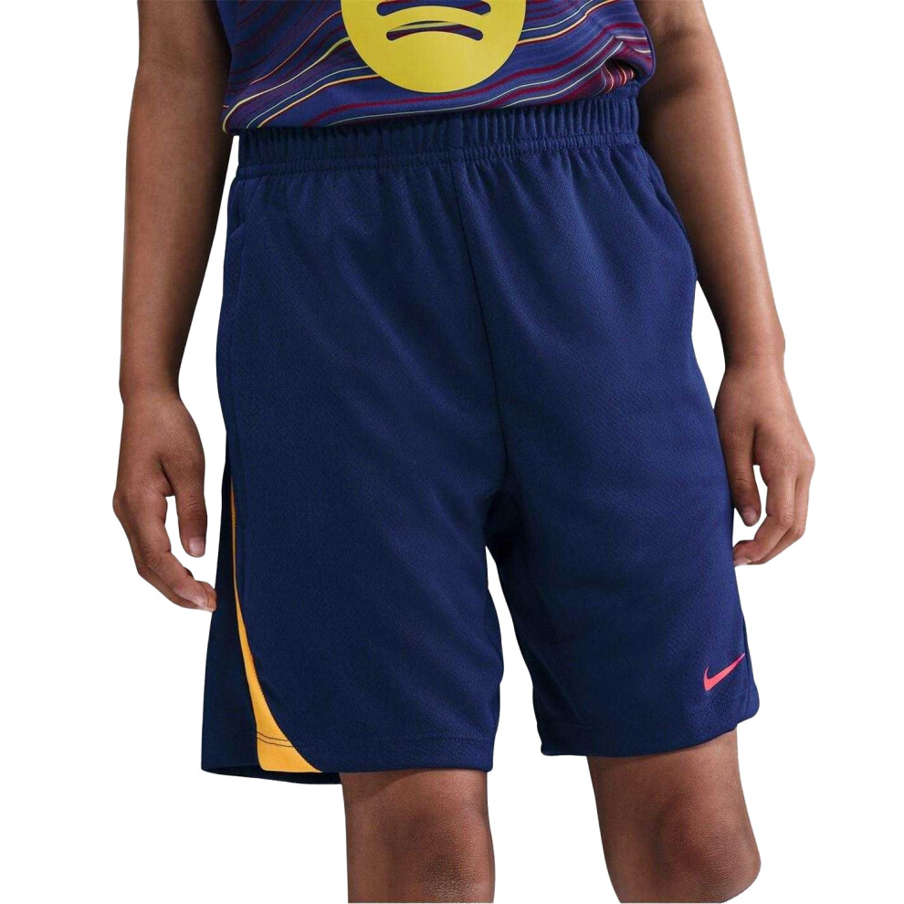 Nike (9-10 Years, Blue/Orange) Childrens/Kids Strike Football Shorts