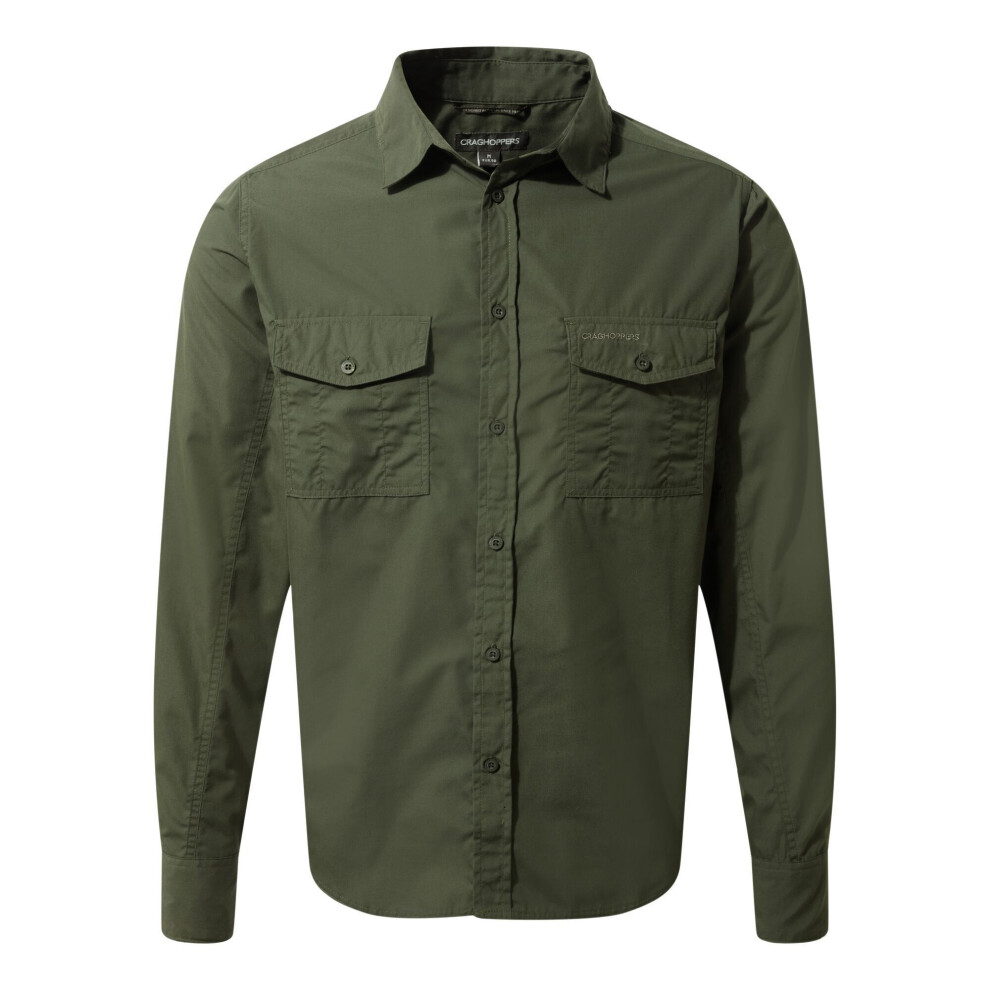 Craghoppers (Xxl, Cedar ) Mens Kiwi Long-Sleeved Shirt Green