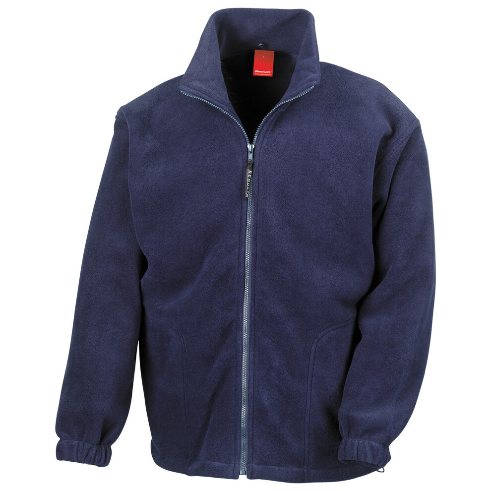 Result (3Xl, Navy) Mens Polartherm Fleece Jacket Blue,Multicoloured