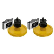 2-Delige Set Extrudertandwielen voor P2S-Printer, Inclusief Geïntegreerde Vernikkelde, Gehard Stalen Tandwielen voor P2S-Printers
