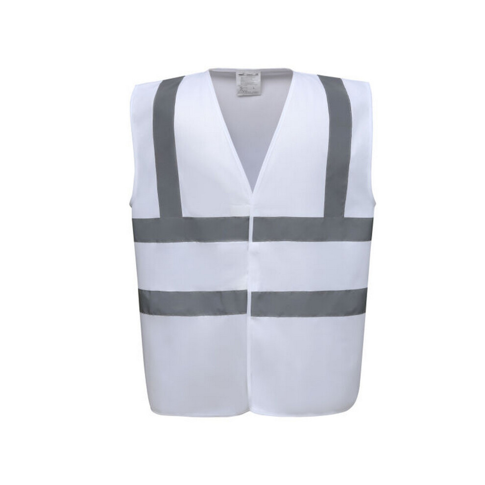 (Xl, White) Yoko Mens High-Vis Waistcoat 5063425314751