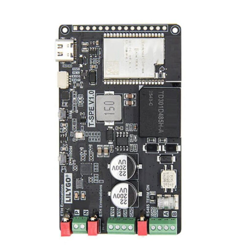 Lilygo Scheda Controller T-SPE ESP32+Ethernet+RS485+Convertitore Step-Down 2.4G Wi-Fi 802.11 B/G/N BRV 4.2