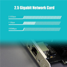 2.5Gb PCIe Network Card for Desktop PC, 2500/1000/100Mbps Gigabit Ethernet RJ45 LAN Port,PCIE X1 Interface Ethernet Card