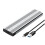 M.2  SSD Enclosure Case USB3.2 Gen1 5Gbps Type-C External Hard Drive Box M.2 NGFF B+M Key M.2 SSD Case Silver 2