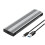 Boîtier pour SSD M.2  - USB 3.2 Gen 1 (5 Gbit/S) Type-C - Compatible M.2 NGFF Clé B+M Gris 1