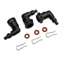 3SETS Type L Change Fitting Elbow Adapter for PTFE Piping Systems Connection Connector for Espresso Coffee Machines