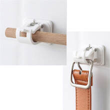 Rod Holder Pipe Clamp Wall Mount with Self Adhesive No Drilling for Shower Curtain Tube in Home,Kitchen,Garage Storage