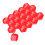 Red Hub Nut Covers 20PCS ABS Plastic 8