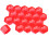 Red Hub Nut Covers 20PCS ABS Plastic 7