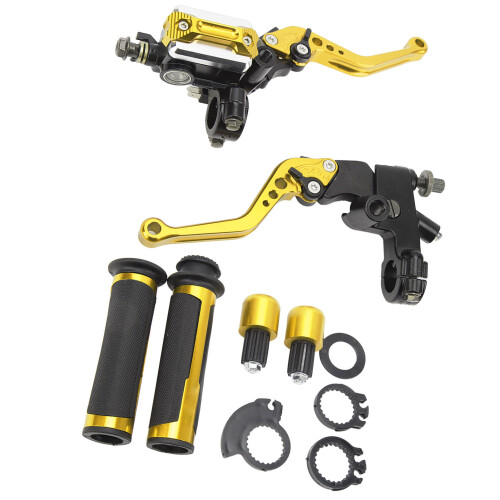 Gold 22mm Motorcycle Brake Master Cylinder Lever 2