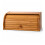 Oypla Oypla Single Layer Roll Top Bamboo Wooden Bread Bin Kitchen Storage 9