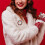 Emaille-Kranz-Weihnachtsbrosche für Damen, Elegante, Exquisite Pullover-Brosche, Rot 2