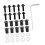 10 Pcs Motorcycle Windscreen Bolt Kit 12