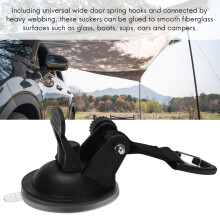 4Pcs Suction Cup Anchor Securing Hook Tie Down,Camping Tarp As Car Side Awning, Pool Tarps Tents Securing Hook Universal