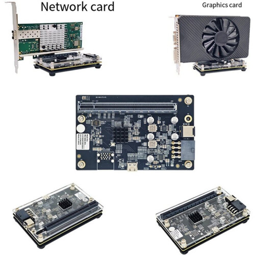 40 Gbps Extern GPU-Docka -Kompatibel 3/4 Till PCIe Grafikkort Stöder RX4090 RX6900 för Bärbar Dator