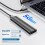 Boîtier pour SSD M.2  - USB 3.2 Gen 1 (5 Gbit/S) Type-C - Compatible M.2 NGFF Clé B+M Argent 3