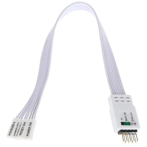 9Pin Header Computer Motherboard Front Extension Cable for PC Motherboard Power  Restart Hard Drive 20cm 2