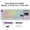 K1 PRO Visual Mechanical Keyboard Macro LCD Wired Gaming Keyboard RGB Backlight Ergonomics Keyboard White 4